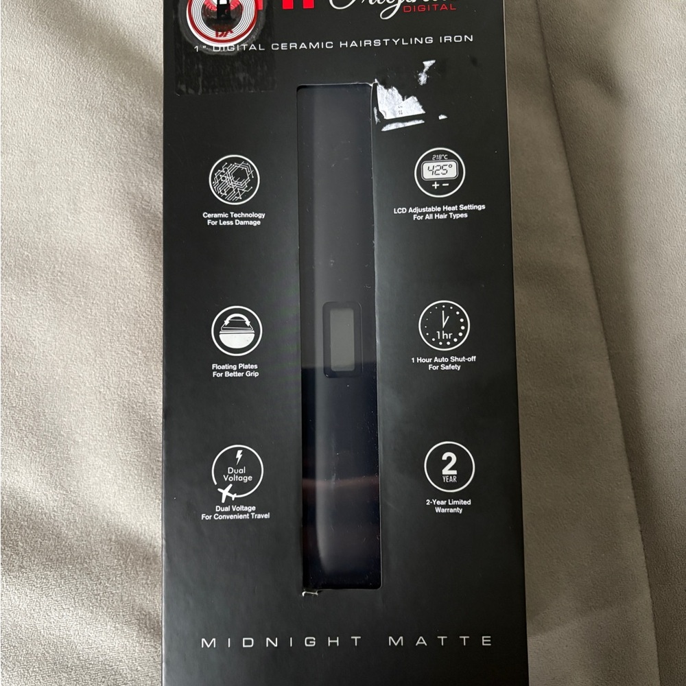 CHI Midnight Matte Digital Ceramic Hairstyling Iron